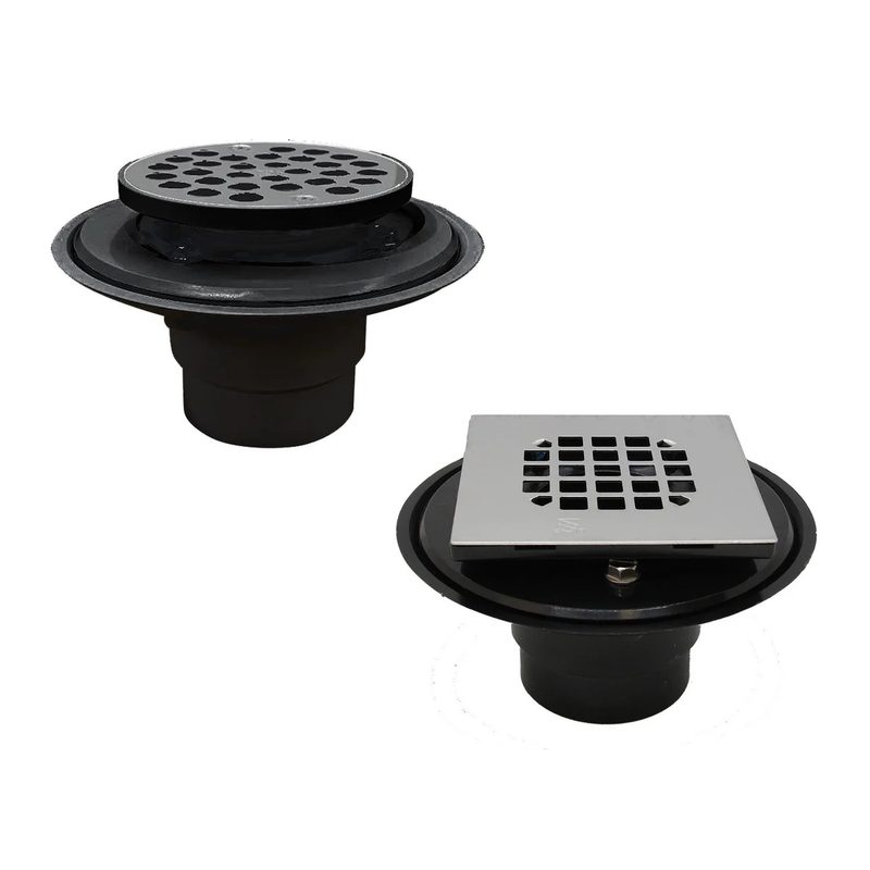Cover Plate for Square ABS Shower Drain -Matte Black