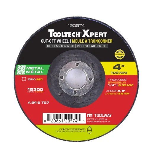 Cut-off Wheel Abrasive Depress Centre 4in x 1/4in Metal