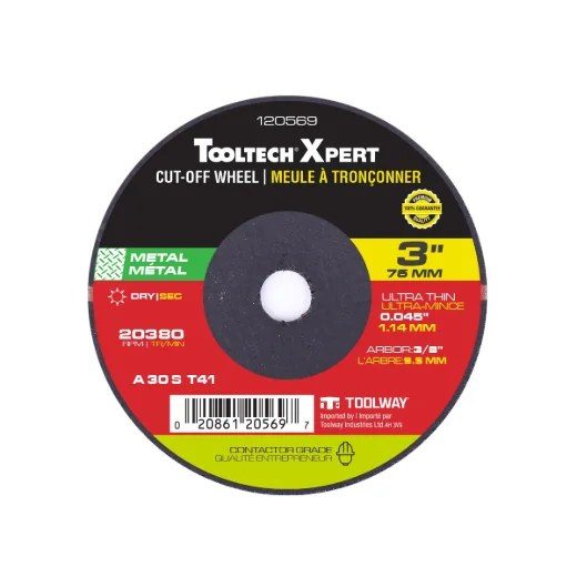 Cut-off Wheel Ultra Thin Abrasive 3in x 3/64in Metal