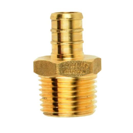 DAP Pex Brass Male Adapter Barb to MPT - 1/2 x 1/2in