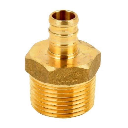 DAP Pex Brass Male Adapter Barb to MPT - 1/2 x 3/4in