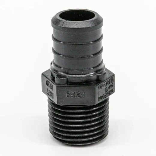 DAP Pex Poly Male Adapter Barb to MPT 1/2 x 1/2in - Black