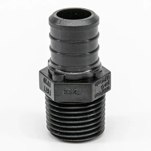 DAP Pex Poly Male Adapter Barb to MPT 3/4 x 3/4in - Black