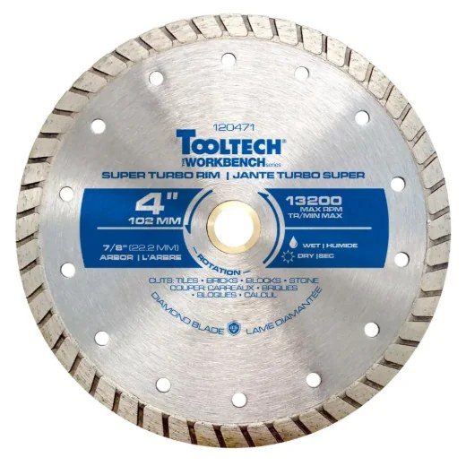 Diamond Saw Blade 4½in Turbo