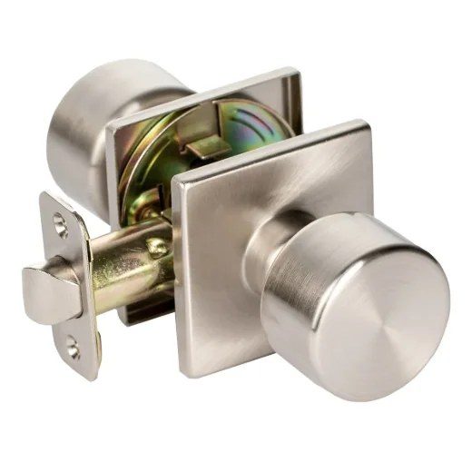 Door Lock Knob Passage Cove - Satin Nickel