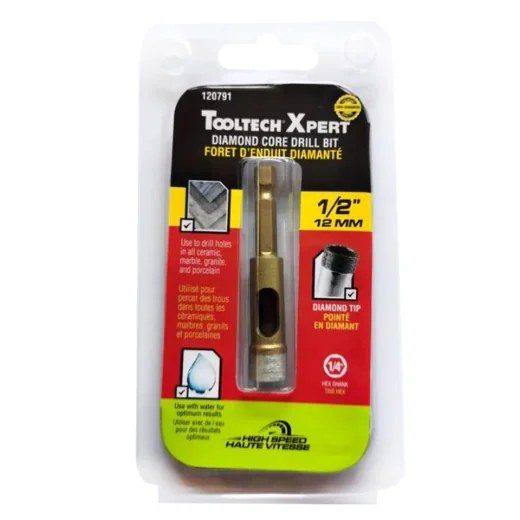 Drill Bit Diamond Core ½in (12 mm)