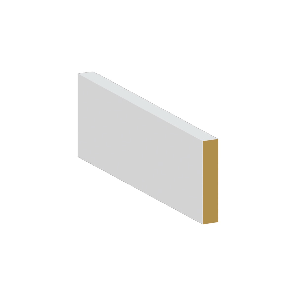 Eased Edge MDF (Flat) Casing Primed - 3 1/2" x 5/8" x 101"