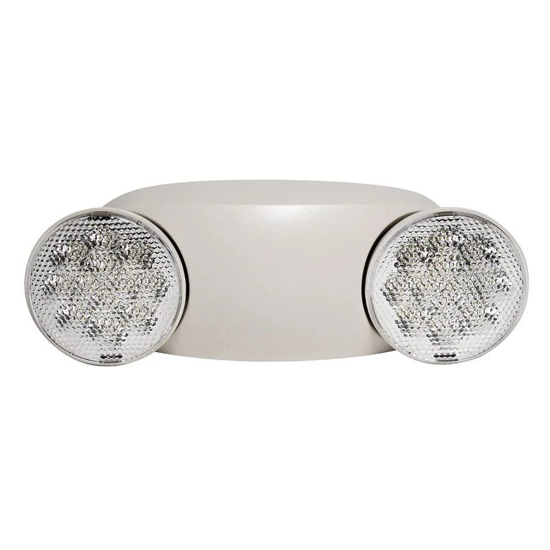 Emergency Light 2-Head Round LED - 2hr Battery, 120/347V