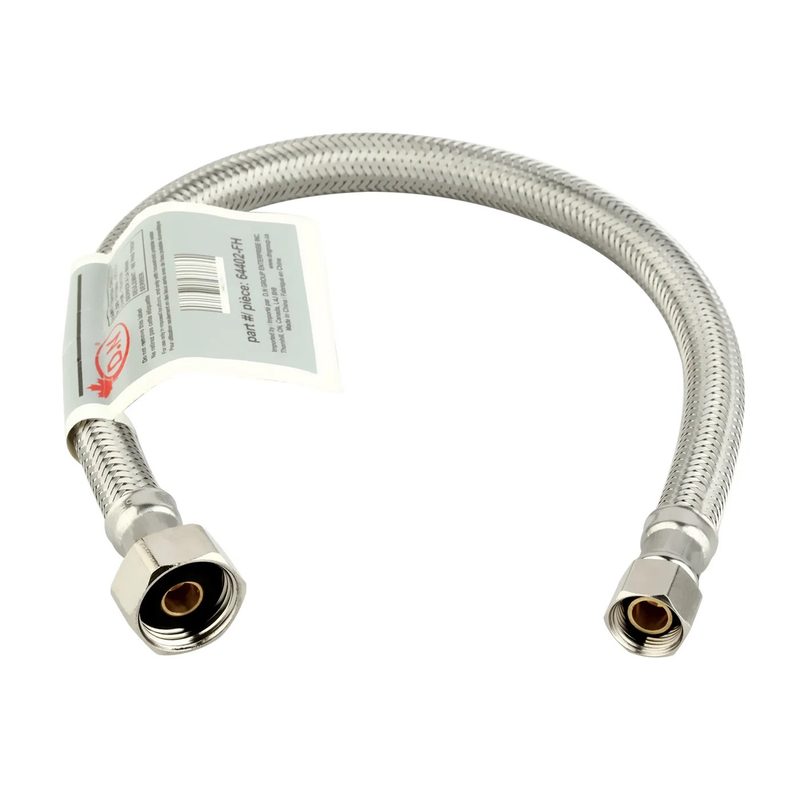 Faucet Flexible Connector - 3/8" Comp x 1/2" FIP x 16"