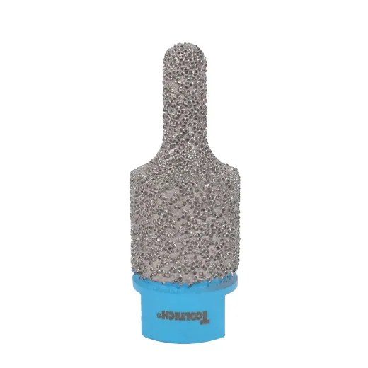 Finger Vacuum Brazed Diamond Mill Bit 10~25 mm 5/8in-11 Thread 25-Grit