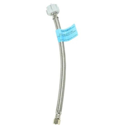 Flex Connector SS 3/8in Comp x 7/8in Ballcock 12in Toilet