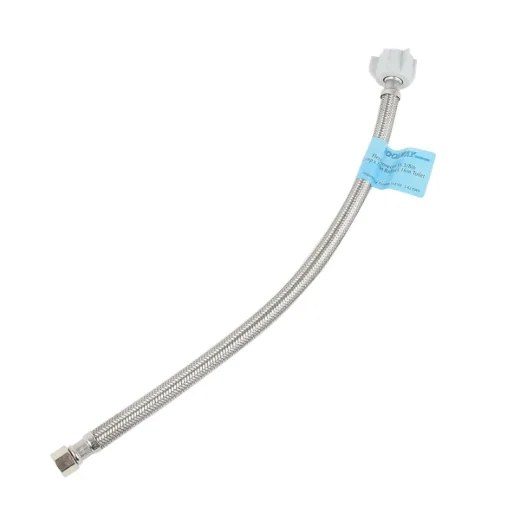 Flex Connector SS 3/8in Comp x 7/8in Ballcock 16in Toilet