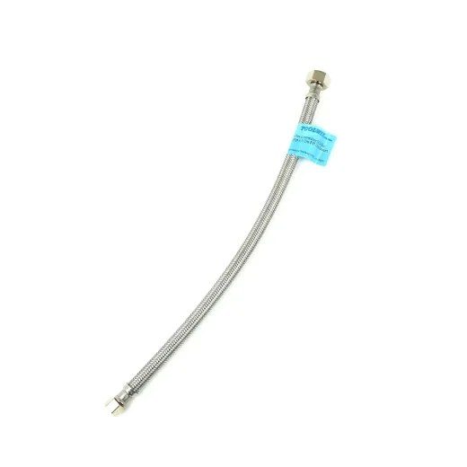 Flex Connector SS 3/8in Comp x ½in FIP 16in Faucet