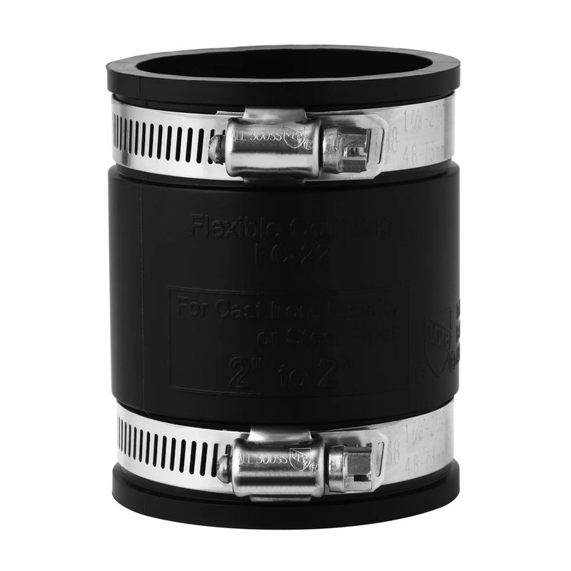 Flexible Coupling 1-1/2" x 1-1/2" - Cast Iron/plastic/steel/lead