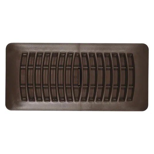 Floor Register Plastic 4 x 10in - Brown