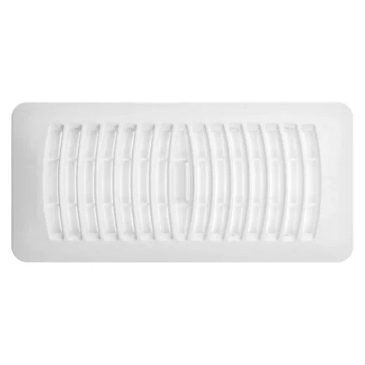 Floor Register Plastic 4 x 10in - White