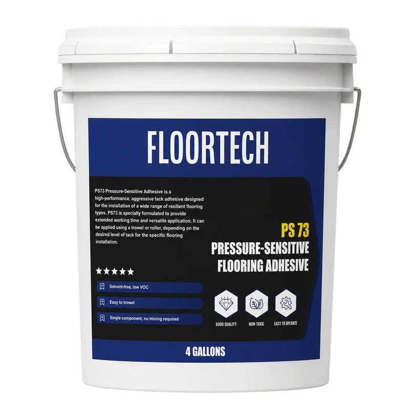 Floortech PS 73 Pressure Sensitive Flooring Adhesive - 4 Gal Pail