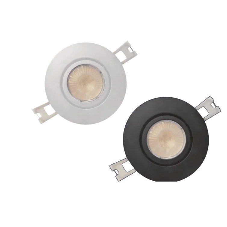 Gimbal PotLight with Cap 8W 550lm 5CCT - 3in, Damp