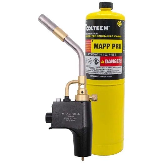 HAZ High Heat Soldering Torch Kit Mapp Pro Gas 14.1 oz