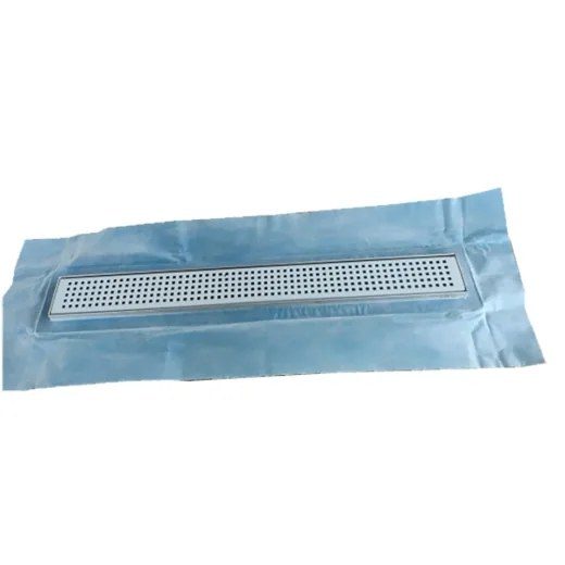 Linear Stainless Steel Shower Drain W/pe Flange 24in 5-5/16 x 3-1/8in SS