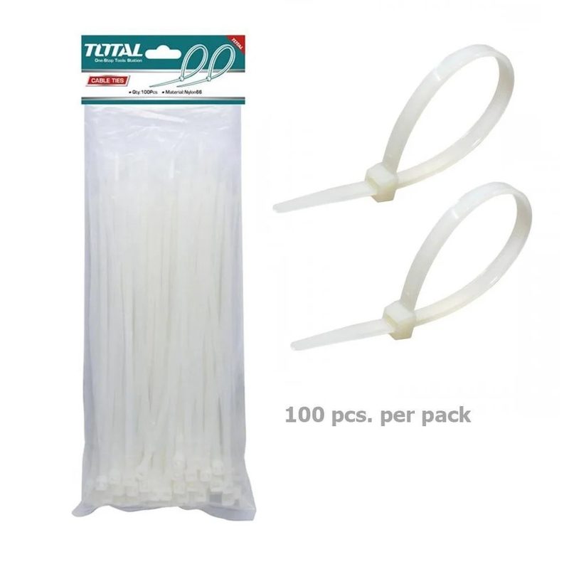 Nylon Cable Ties White (100-Pack) - 20 in.