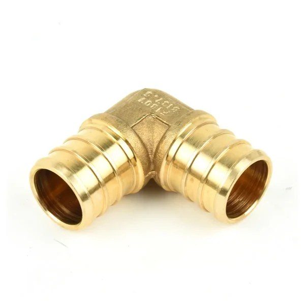 Pex Brass 90° Elbow Barb to Barb - 3/4 x 3/4in