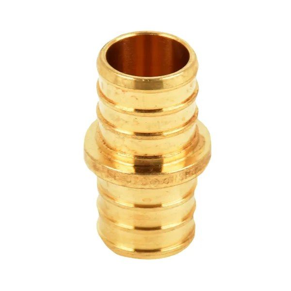 Pex Brass Coupling Barb to Barb - 1/2in