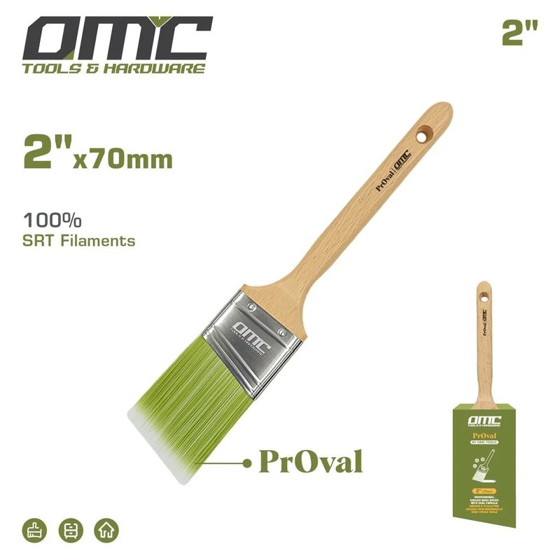 Professional Angled Sash Brush with Oval - 2 in.