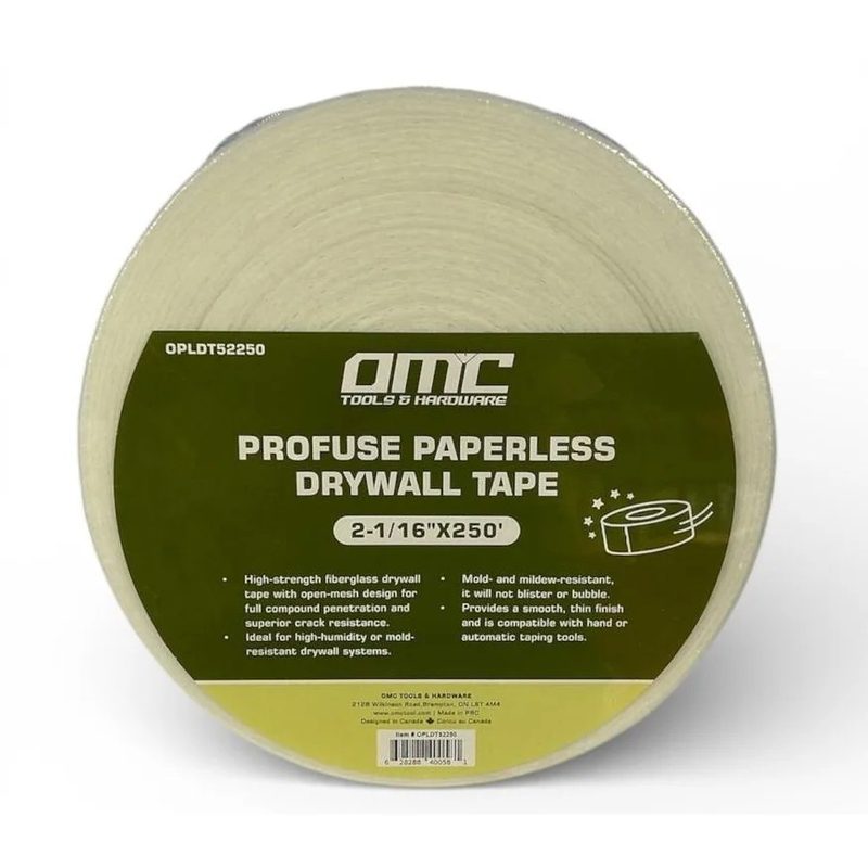 ProFuse Paperless Drywall Tape - 2-1/16 x 250ft