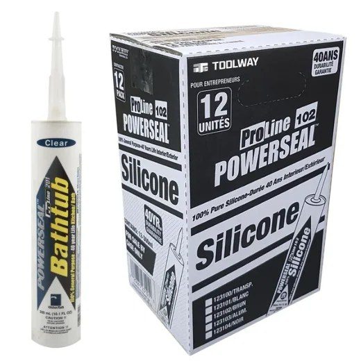 Proline 201 Kitchen & Bath 100% Silicone Sealant 300 mL - Clear