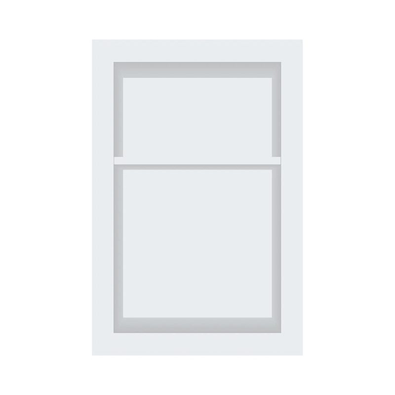 Pure White 16 x 24 Engineered Stone Niche with Shelf