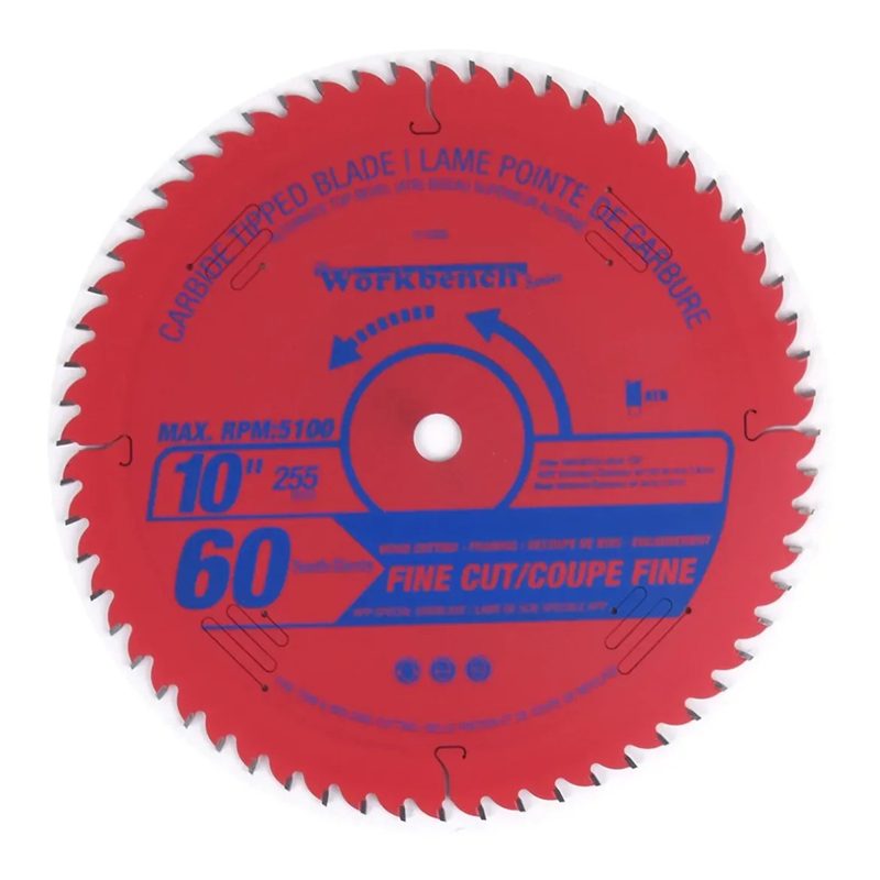 Saw Blade ATB Carbide Tip Fine Cut 10in 60T