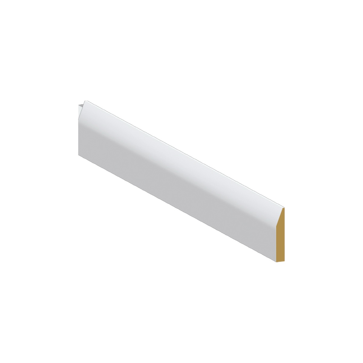 Shoe Moulding Modern Edge - 1 5/8 x 3/8 x 10