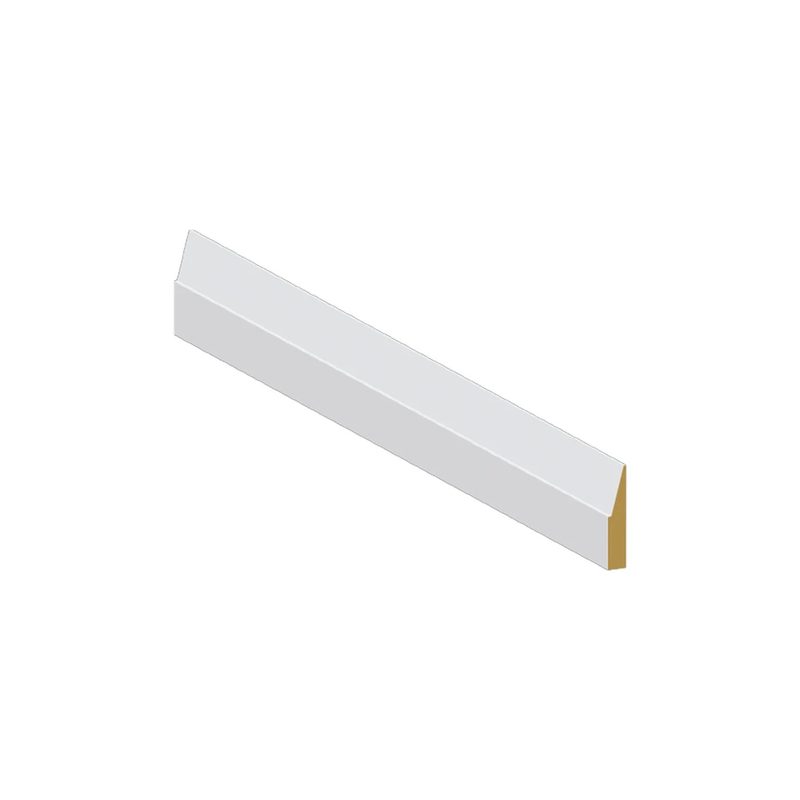 Shoe Moulding Step Bevel - 1 3/8 x 3/8 x 12 ft