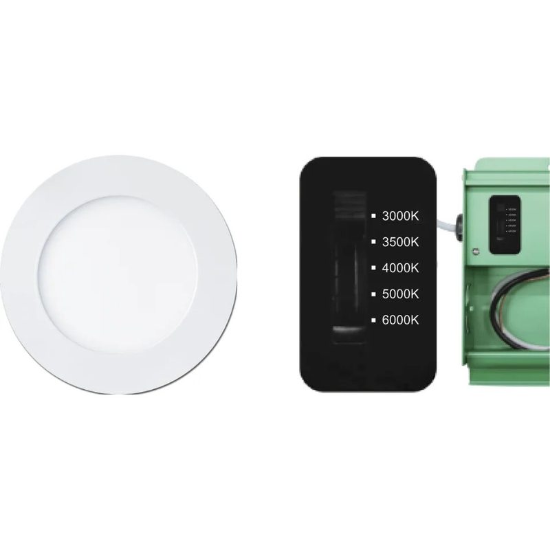 Slim Panel PotLight 9W 850lm 5CCT - 4in, Wet (ECO)