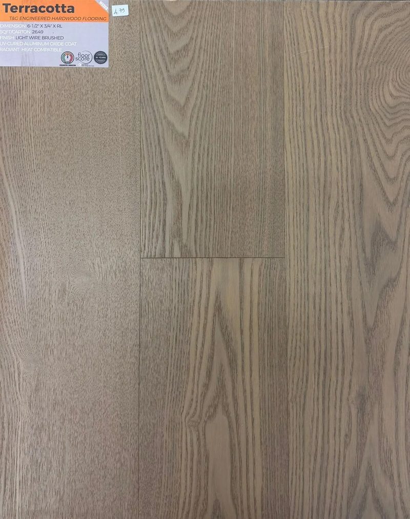 Terracotta Engineered Hardwood Flooring - 6-1/2 in.