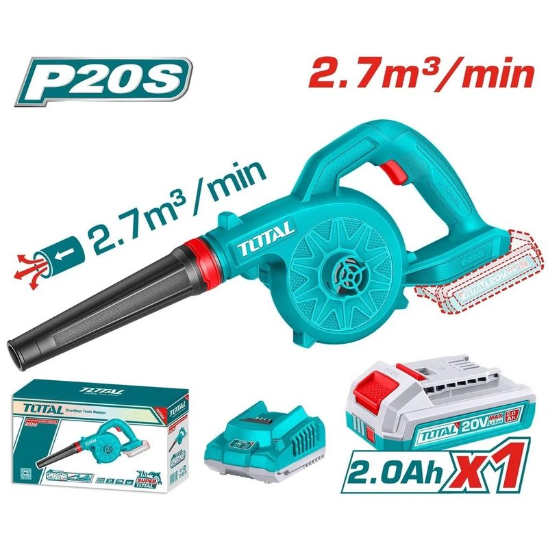 Total 20V Cordless Blower Combo (1Battery+1Charger)