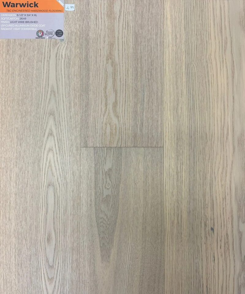 Warwick Engineered Hardwood Flooring - 6-1/2 in.